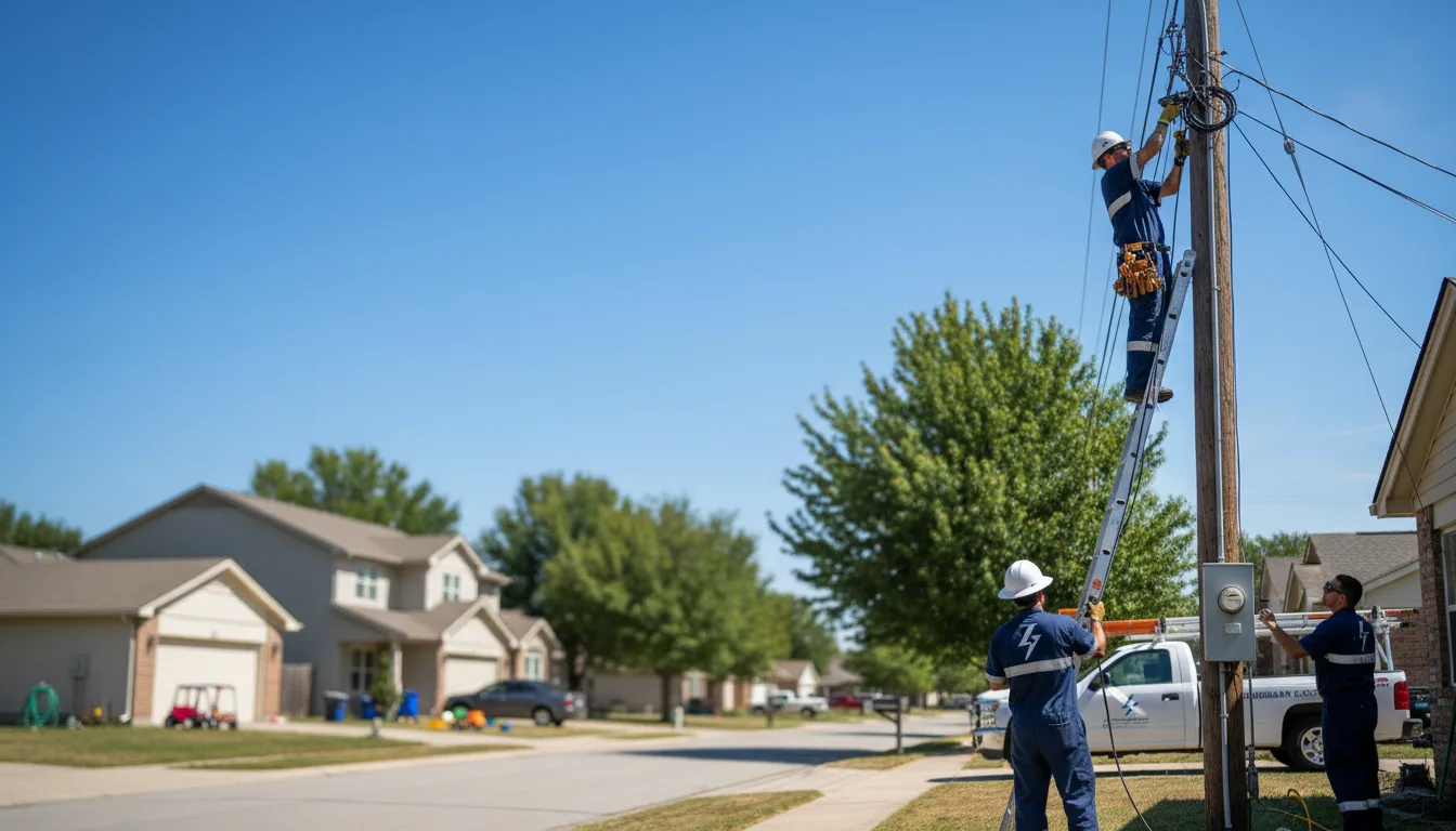 Residential electrician providing installation services in Fleming, GA